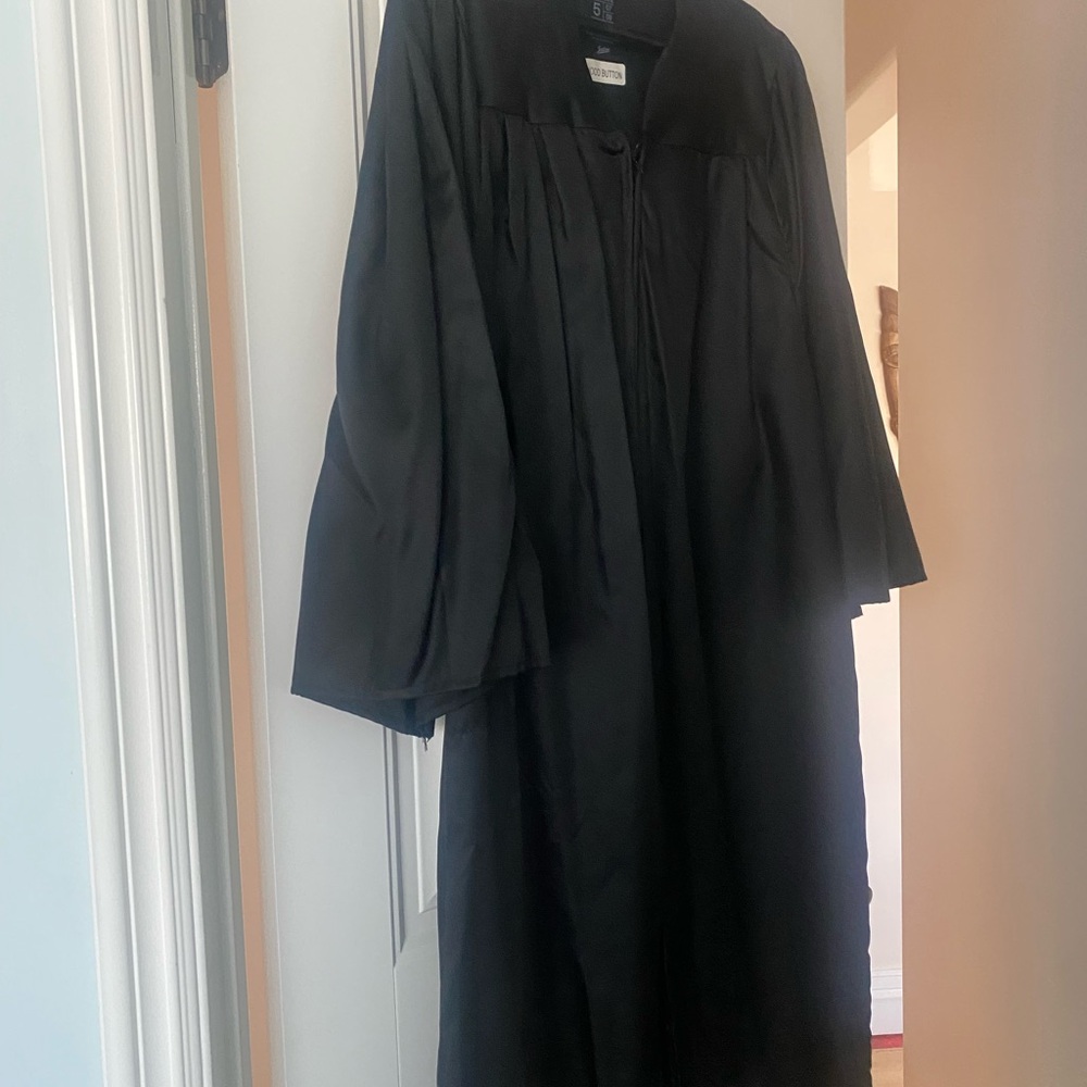 Black Graduation Cap and Gown